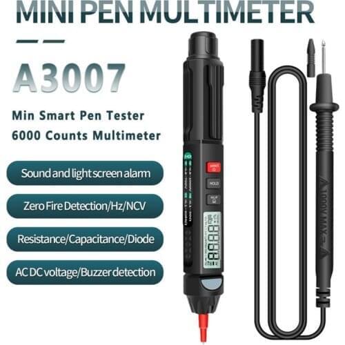 ANENG A3007/3008 Efficient Digital Multimeter Pen Type 6000 Counts Wit LCD Screen Transistor Peak Tester Meter Capacitance Meter
