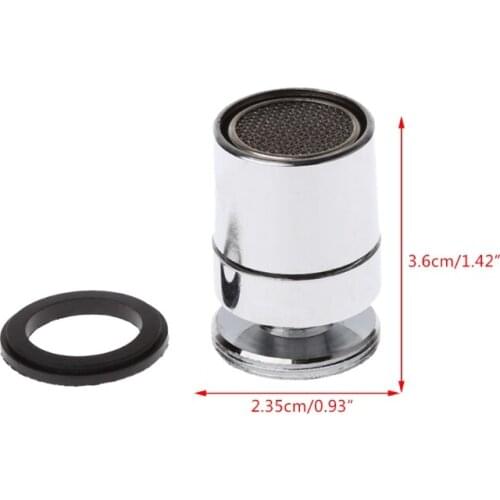 YYSD Chromed 24mm Brass Adjustable Swivel Water Saving Tap Nozzle Spout Aerator M24 Male