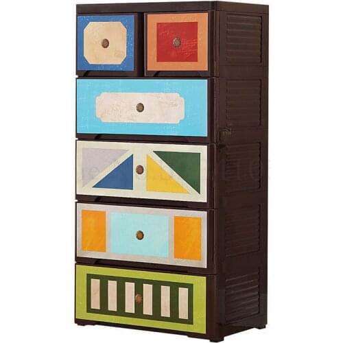 Reception Cabinet Toy Plastic Thickened Childrens Wardrobe Baby Drawer Baby Storage Cabinet Simple And Modern