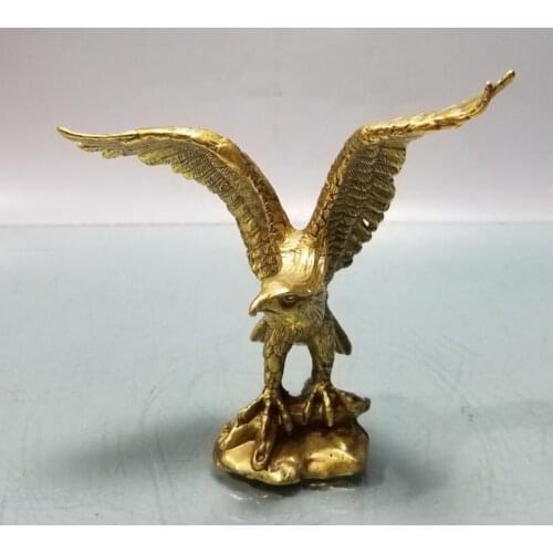 China brass eagle small crafts statue