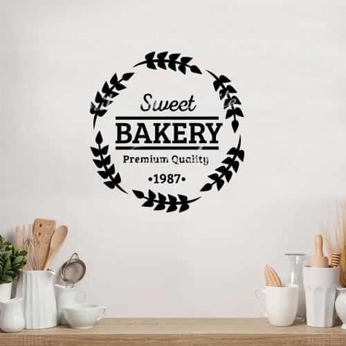 Cartoon Style Bakery Wall Stickers Decorative Sticker Home Decor Living Room Bedroom Vinyl Mural Decal