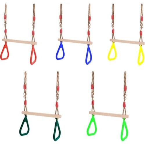 Family Playground Equipment Backyard Gymnastic Swing Rings Outdoor Playground Toys Family Interactive Kits Climber Accs 69HE