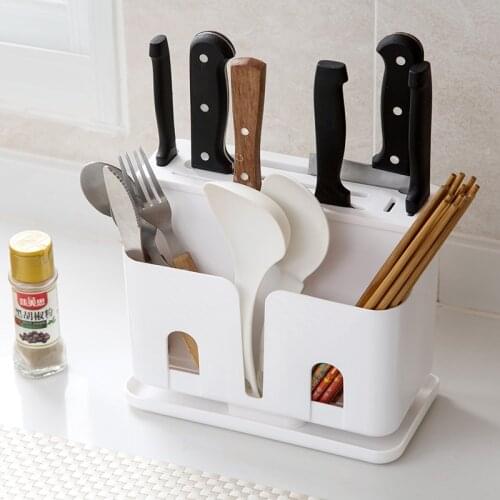 Kitchen Knife Rest Holder Chopsticks Rack Rice Scoop Block Stand Spoon Storage Holder Kitchen Cooking Tools Organizer