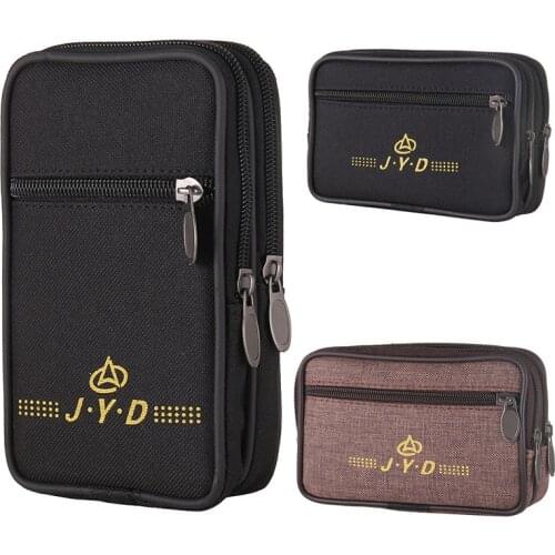 6.5Inch Zipper Coin Purse Man Wallets Purses Moneybags Fannypack Pouch Waist bag Fanny Bags Sport running Bags Pocket