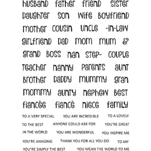 English Transparent Clear Silicone Stamp/Seal for DIY scrapbooking/photo album Decorative clear stamp A2278