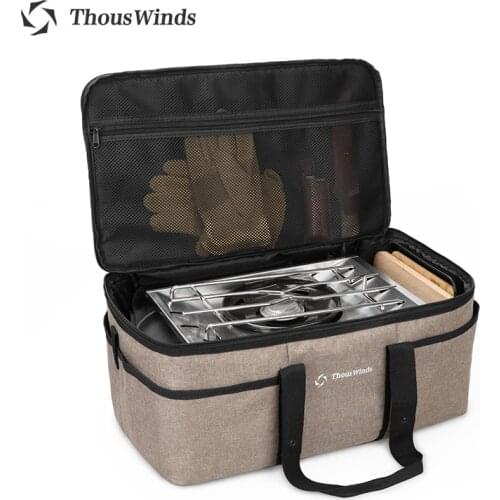 Thous Winds Camping Storage Bag picnic basket outdoor camping Lamps Gas Stove Gas Canister Pot carry bag storage sack Picnic Bag