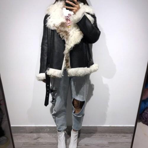 Suede leather jacket women real leather jacket ladies suede