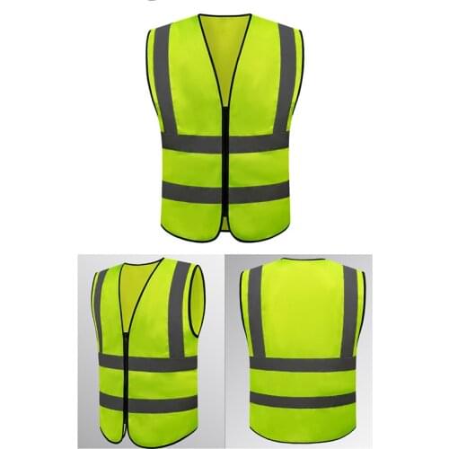 1pc Neon Security Safety Vest High Visibility Reflective Stripes Orange & Yellow High Quality New Arrival 2021