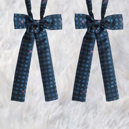 2 PCS / LOT Japanese JK uniforms Accessories Scale geometric patterns bow tie