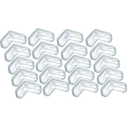 20 Pcs Coffee table glass corner pad baby children baby anti - collision angle transparent gasket table protection package