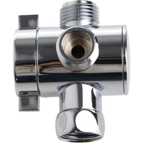 3 Way T-adapter Valve For Toilet Bidet Shower Head Diverter Valve 1/2 Inch