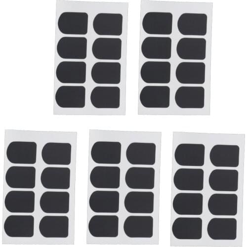 40 Pieces Black Rubber Soprano Clarinet Tooth Pad Cushions For Beginners Gifts
