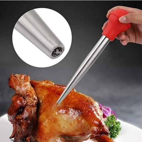 5 Pcs Thanksgiving Turkey Tool Kit Stainless Steel Turkey Baster Syringe,Silicone Oil Brush, Kitchen Turkey Tool