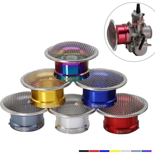 55mm Motorcycle Air Filter Wind Cup ATV Air Filter Cup Motorcycle Carburetor Horn Cup for PWK32 PWK34 Carb Accessories