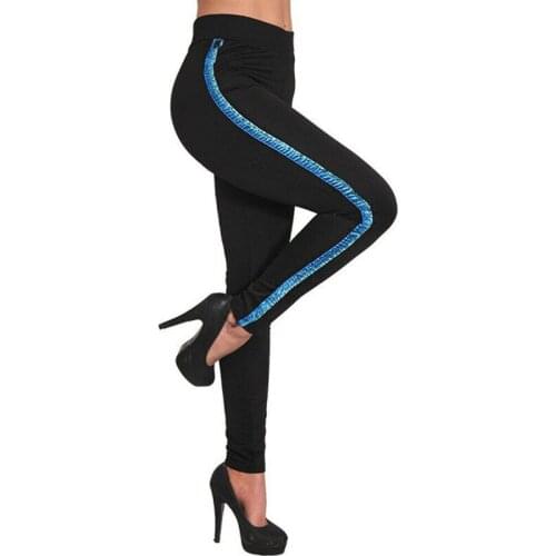 Black Leggings for Women Skinny Woman Clothes Side Lace Leggins For Female Solid Color Slim High Waist Leggings