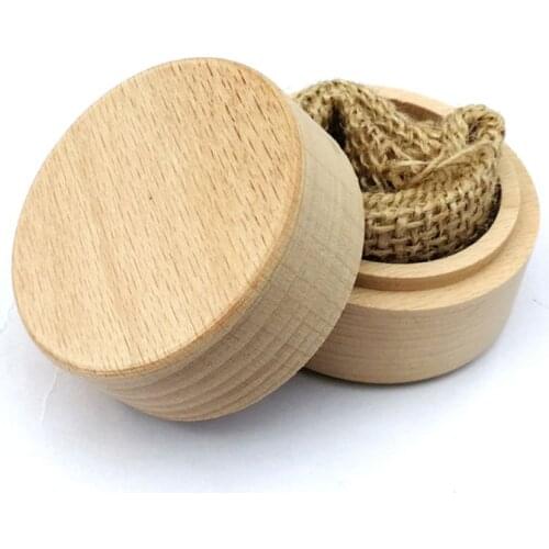 Personalized Rustic Wedding Wooden Ring Box Jewelry Trinket Storage Container Holder Custom Rings Bearer Blank DIY T3EC