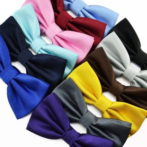 Checkered Bow Ties Mens Bowties Womens Tuxedo General Party Neckties Butterfly Jacquard Bowtie 30 Colors, 1000pcs