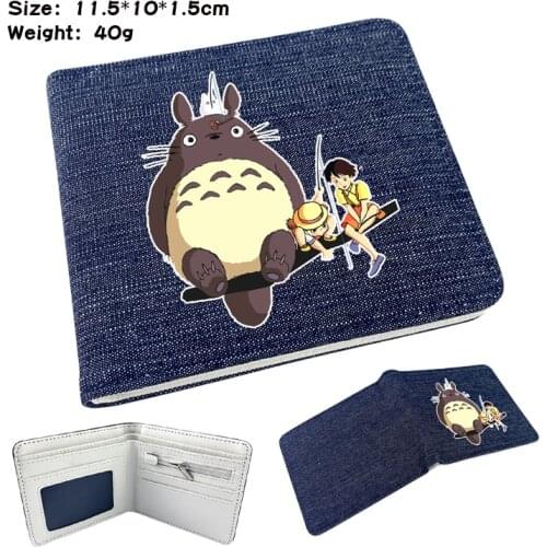 Anime My Neighbor Totoro Cartoon Wallet With Coin Pocket Kawaii Purse for Students Gift