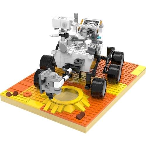 Mars Exploration Rover Probe Universe MOC Model Military Car Building Blocks Space Bricks DIY Assembly Toys Kids Boys Gift
