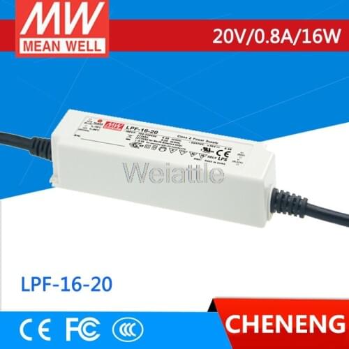 MEAN WELL original LPF-16-20 20V 0.8A meanwell LPF-16 20V 16W Single Output LED Switching Power Supply