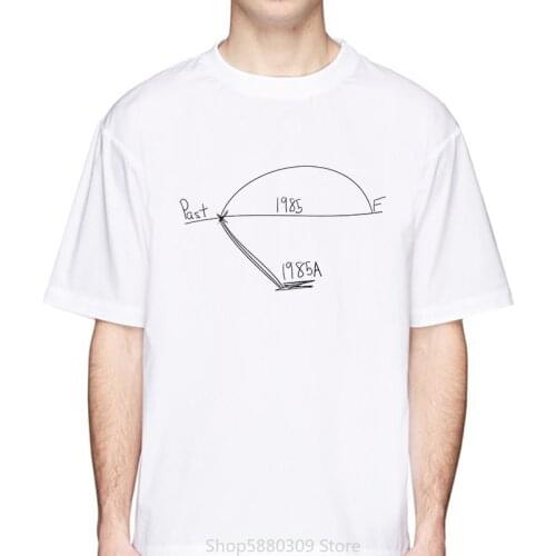 BACK TO THE FUTURE T-Shirts Men Anime Custom Tee 2020 Summer Short Sleeve Fitness T Shirt Christmas Gift Tshirt Fabric