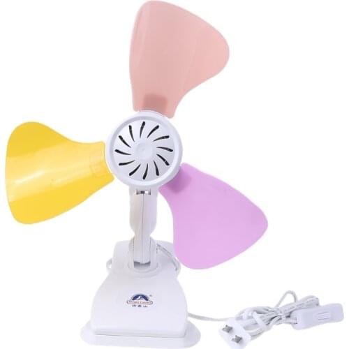 220V 10.24inch Mute Electric Clip on Fan Table Desk Fan for Office Bedroom Bed Dining Room Dormitory not support AC 110V