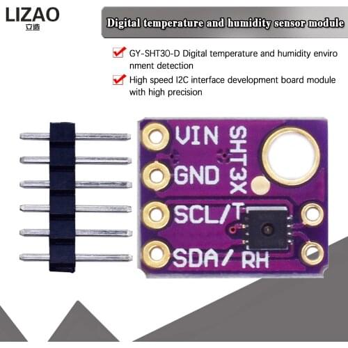 Original I2C interface SHT30 SHT30-D Digital Output Temperature Humidity Sensor Accuracy Breakout Weather SHT30-DIS For Arduino