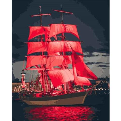 Outskirt Foto Olieverfschilderij Van Nummers Set Gift Paint By Number CanvasGift Home Decor Modern Wall Art Picture 40X50Cm