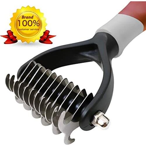 Dematting Comb Brush Mat Remover Dog Undercoat Rake Tool for Cats Small Long Hair Poodles Large Shedding Pet Grooming Tools