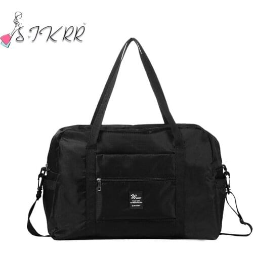 S.IKRR Casual Travel Bag Organizer Waterproof Oxford Large Hand Luggage Bags Foldable Packing Cubes Fashion Weekender Duffle Hot