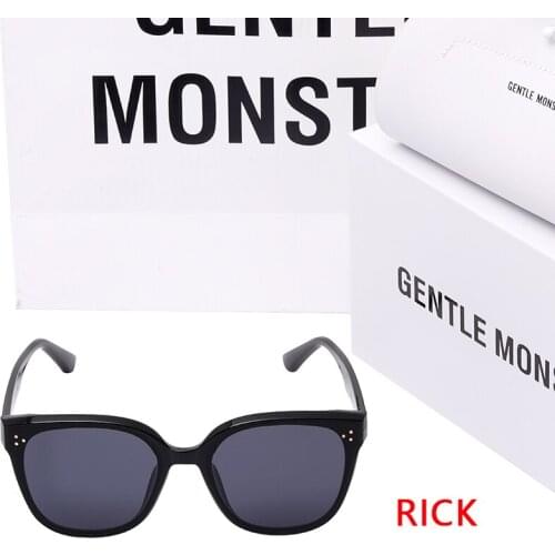 Korean Design GM Sunglasses Men Luxury Sunglasses for Women Vintage Trendy Big Frame Original Package Rick Dropshipping