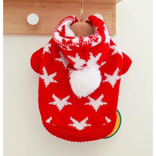 Dog Sweaters Pet Cat Clothes Warm Cat Hoodies Winter Dogs Clothes Pomeranian Poodle Chihuahua Pug Fashion Puppy Kitten Costumes