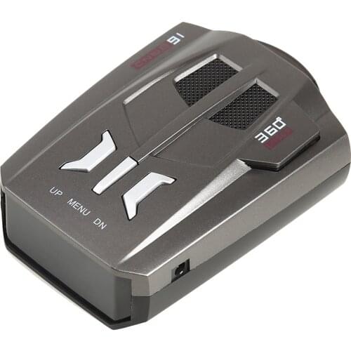 V9 Car Truck Speed 360 Degrees Vehicle Radar Detector Voice Alert Warning 16 Band Auto LED Display English Russian Version