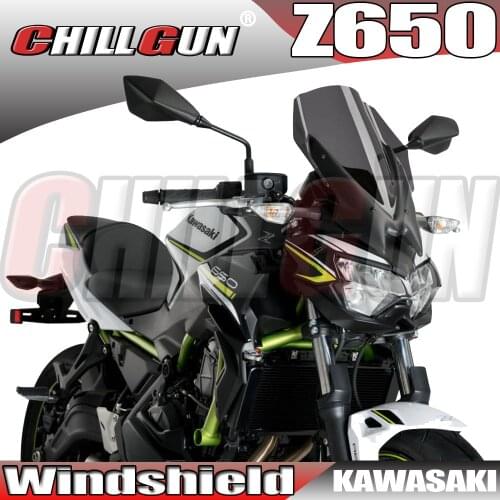 Motorcycle Sports Touring WindScreen Windshield Viser Visor Wind Deflector Fits For KAWASAKI Z650 Z-650 2020-2021 Z 650 '20-'21