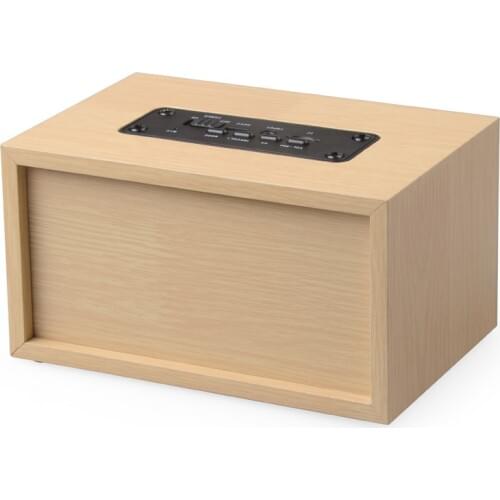 W4 Bluetooth Speaker Wireless Dual Speaker Multi-function Card Computer Wooden Audio