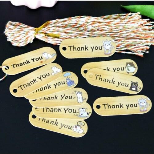 10pcs Cute Cat Owl Cartoon Bookmarks Handmade Thank You Gift Tags DIY Birthday PartyHang Tags Creative Stationery Book Marker