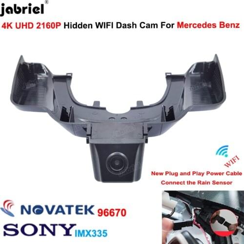 4K 2160P Plug And Play Wifi Car Dvr Dash Cam Cameras for Mercedes Benz GLE w166 GLS x166 GLE 350 400 450 500 43 53 63 2015-2018
