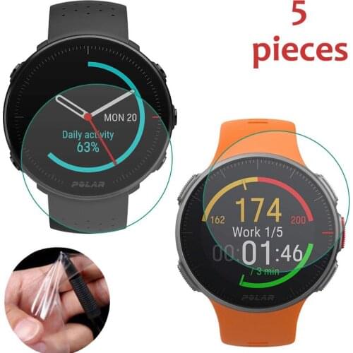 5pcs Soft TPU Smartwatch Clear Protective Film Guard For Polar Vantage V M Sport Smart Watch Full Screen Protector Cover
