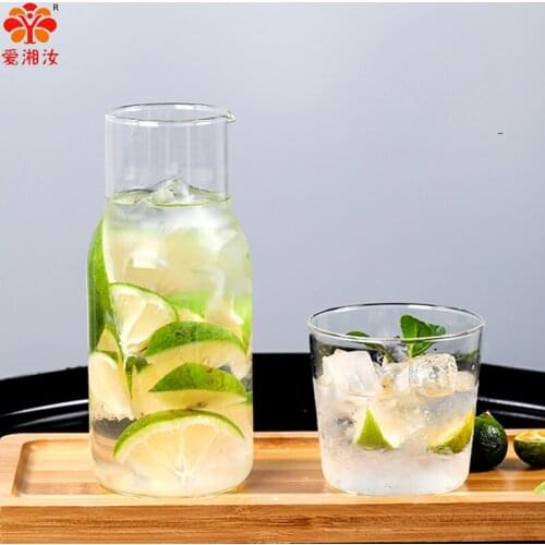 Japanese-style glass for one person, one pot and one cup for one person, coffee, cold drink cup, drink creative commercial use