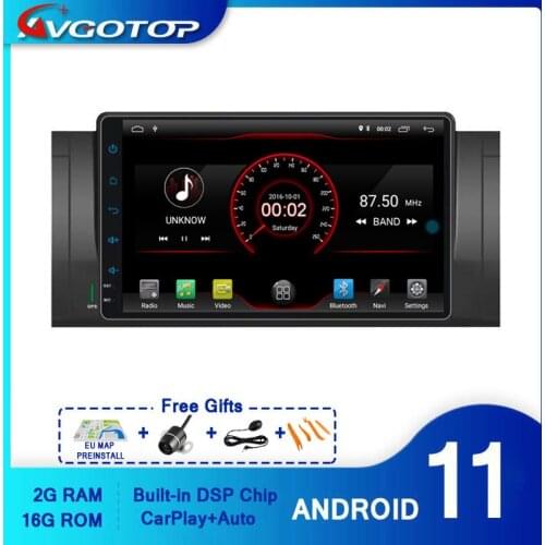 AVGOTOP Android 10 Car Radio GPS DVD Player for BMW E39 (1995-2003) M5 (1995-2003) X5 E53 (2000-2007) Wifi Vehicle Multimedia