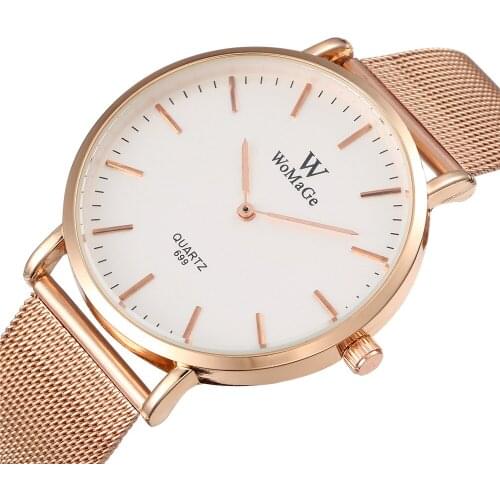 Luxury Women Watches Rose Gold Watches Women Stainless Steel Quartz Wristwatch Lady Dress Watch Montre Femme Relogio Feminino