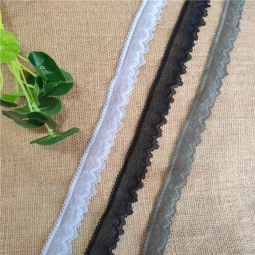 S2590 Wide 3cm Elastic Lace Craft Stretch Decoration Embroidered Underwear Crafts Accessories African Lace Fabric Sewing