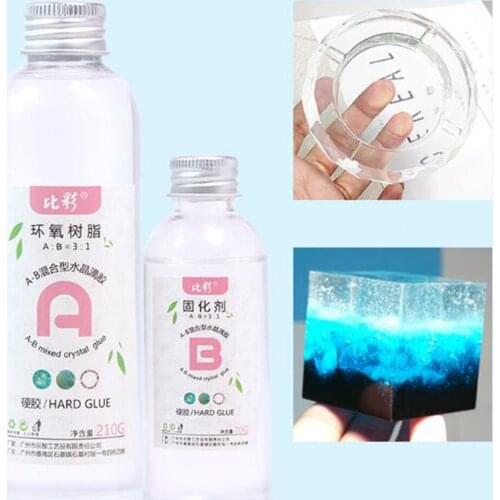 Epoxy Adhesive Anti-Yellow Crystal Glue Resin Transparent Mixed 3:1 Home Decoration Solvent Resistance AB Glue