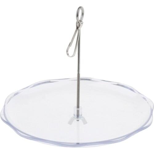 Parrot Food Holder Fruits Fork Plate Stainless Steel Stick Pets Birds Feeding Tool