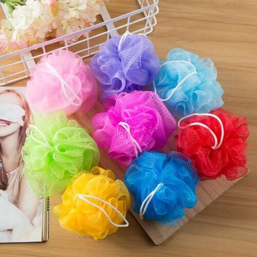 Bath Shower Wash Body Exfoliate Puff Sponge Mesh Net Ball Spa Shower Scrubber Bath Sponges LX7651