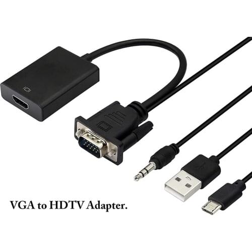 VGA to HDMI female computer to TV HD cable VGA TO HDMI audio conversion cable