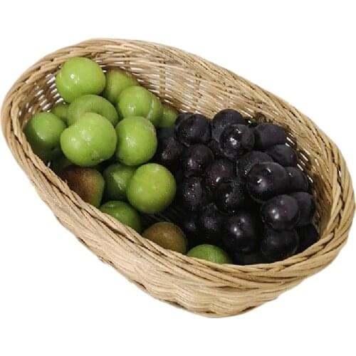 Fruits Vegetable Storage Basket Hand Woven Basket Picnic Basket Handmade Bread Cover Wicker Basket Kitchen Storage