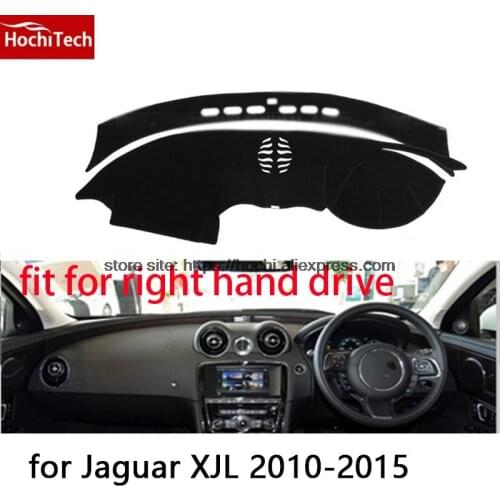 For Jaguar XJL XF right hand drive dashboard mat Protective pad black Red car-styling Interior Refit sticker Mat products