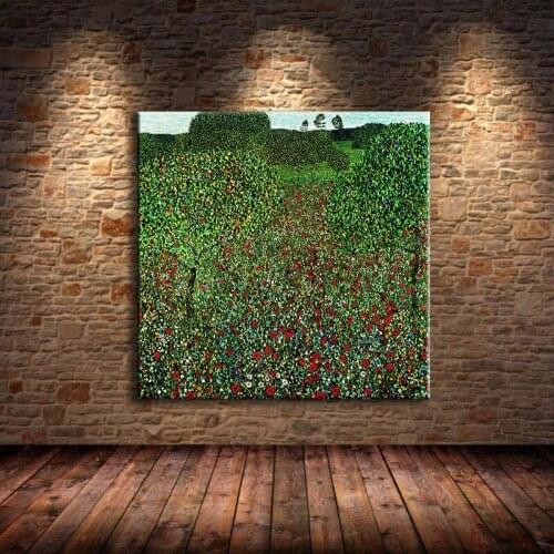 Modular Nordic Style Canvas Painting Picture Austrian Gustav Klimt Flowers Poster Wall Art For Bedroom Home Decor Prints Unframe