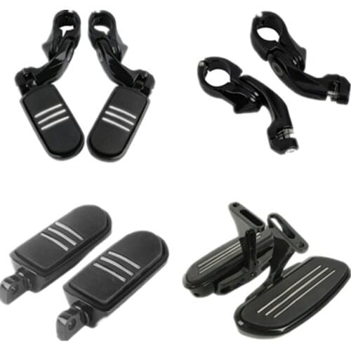 Motorcycle Passenger Floorboards & Foot Pegs Clamps For Harley Touring 93-18